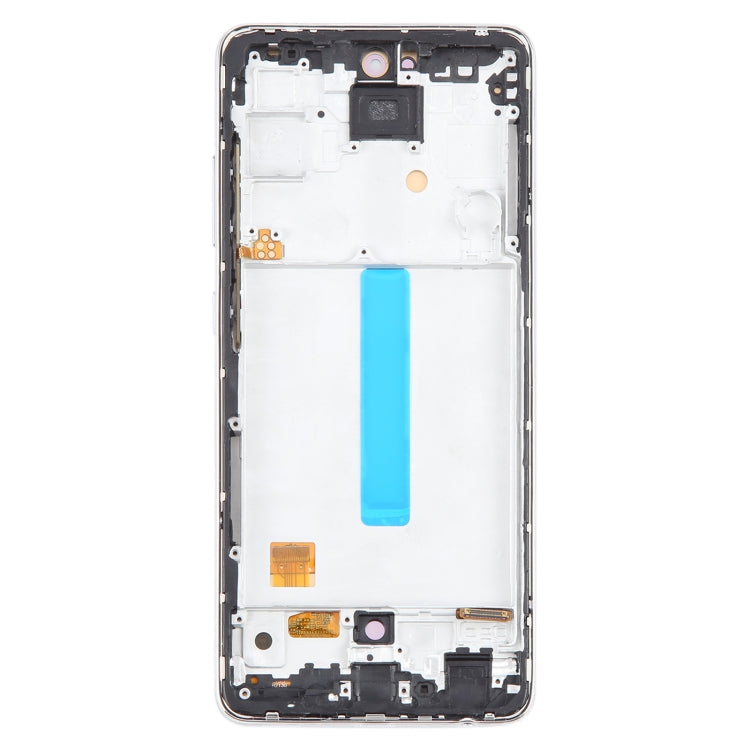 For Samsung Galaxy A52 4G SM-A525 6.43 inch OLED LCD Screen Digitizer Full Assembly with Frame (White) - LCD Screen by buy2fix | Online Shopping UK | buy2fix