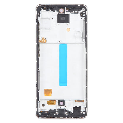 For Samsung Galaxy A52 4G SM-A525 6.43 inch OLED LCD Screen Digitizer Full Assembly with Frame (White) - LCD Screen by buy2fix | Online Shopping UK | buy2fix