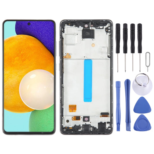 For Samsung Galaxy A52 5G SM-A526 OLED LCD Screen Digitizer Full Assembly with Frame - LCD Screen by buy2fix | Online Shopping UK | buy2fix
