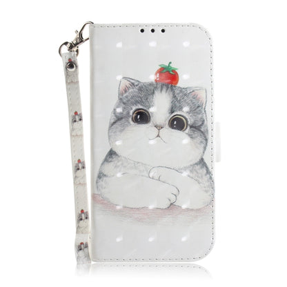 For OPPO Reno8 T 4G 3D Colored Horizontal Flip Leather Phone Case(Cute Cat) by buy2fix