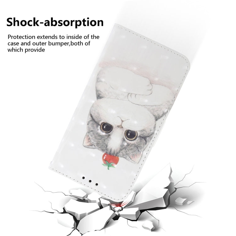 For OPPO Reno8 T 4G 3D Colored Horizontal Flip Leather Phone Case(Cute Cat) by buy2fix