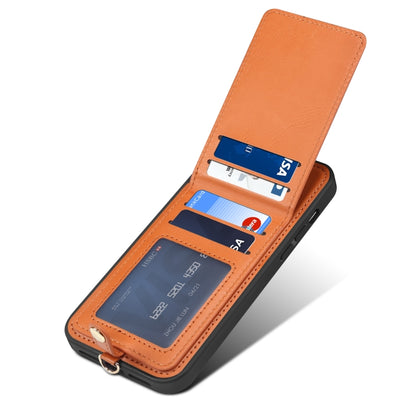 For iPhone 13 ESEBLE Star Series Lanyard Holder Card Slot Phone Case(Brown) - iPhone 13 Cases by ESEBLE | Online Shopping UK | buy2fix