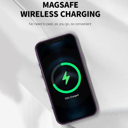 For iPhone 11 CD Texture Plating TPU MagSafe Phone Case with Lens Film(Black) by buy2fix