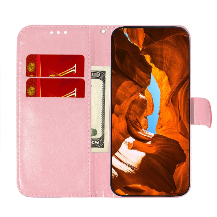 For OPPO Reno8 T 4G Colorful Magnetic Buckle Leather Phone Case(Pink) by buy2fix
