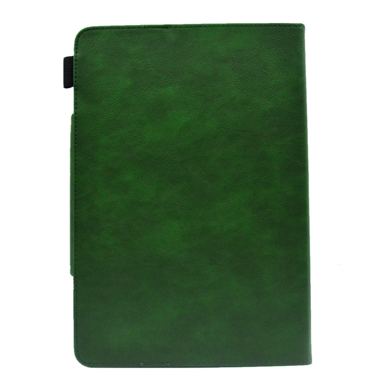 For 8 inch Suede Cross Texture Magnetic Clasp Leather Tablet Case(Green) - 8 inch by buy2fix | Online Shopping UK | buy2fix