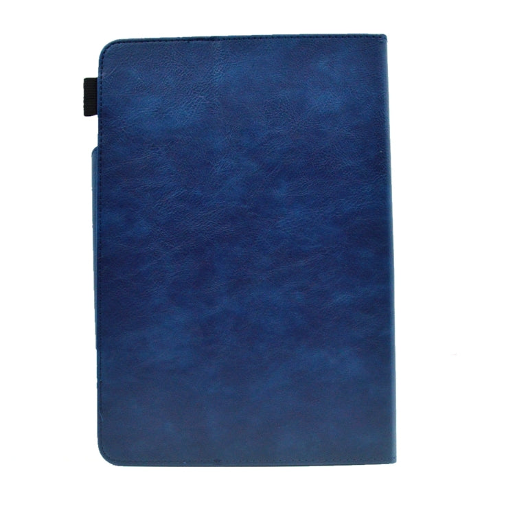 For 8 inch Suede Cross Texture Magnetic Clasp Leather Tablet Case(Blue) - 8 inch by buy2fix | Online Shopping UK | buy2fix