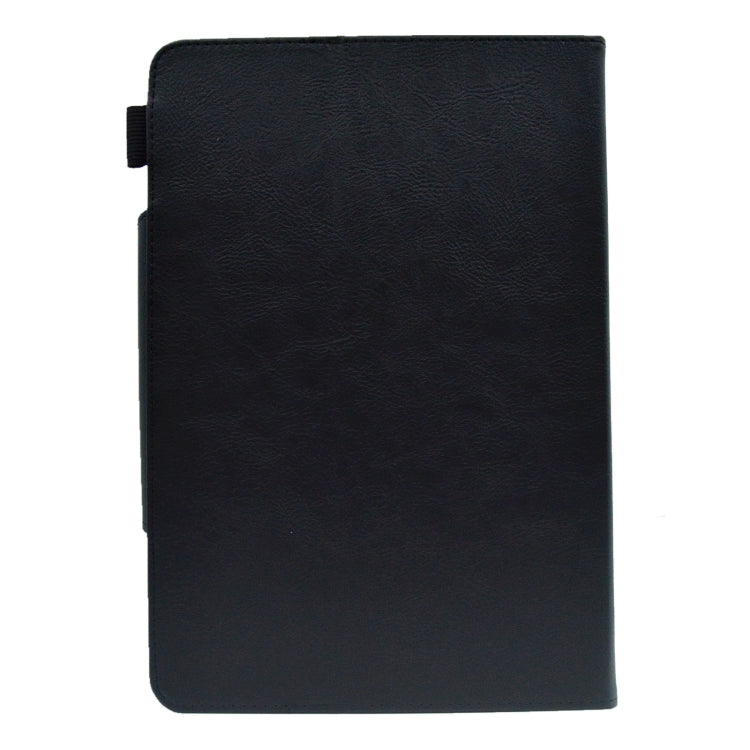 For 10 inch Suede Cross Texture Magnetic Clasp Leather Tablet Case(Black) - 10 - 11 inch by buy2fix | Online Shopping UK | buy2fix