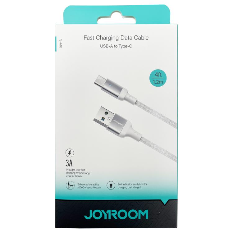 JOYROOM S-UC027A10 Extraordinary Series 3A USB-A to USB-C / Type-C Fast Charging Data Cable, Cable Length:1.2m(White) - USB-C & Type-C Cable by JOYROOM | Online Shopping UK | buy2fix