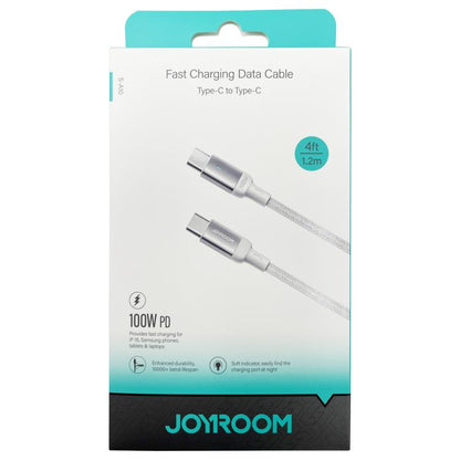 JOYROOM S-CC100A10 Extraordinary Series 100W USB-C / Type-C to USB-C / Type-C Fast Charging Data Cable, Cable Length:1.2m(White) - USB-C & Type-C Cable by JOYROOM | Online Shopping UK | buy2fix