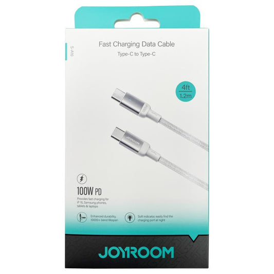 JOYROOM S-CC100A10 Extraordinary Series 100W USB-C / Type-C to USB-C / Type-C Fast Charging Data Cable, Cable Length:1.2m(White) - USB-C & Type-C Cable by JOYROOM | Online Shopping UK | buy2fix