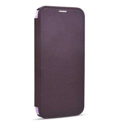 For iPhone 12 Pro MagSafe Magnetic RFID Anti-theft Leather Phone Case(Dark Purple) by buy2fix