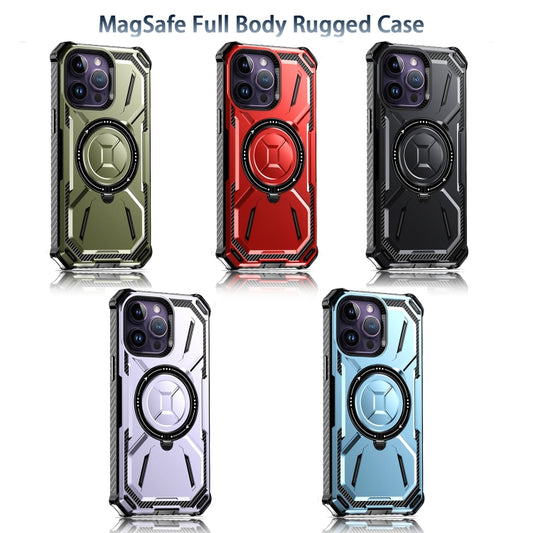 For iPhone 14 Pro Max Armor Series Holder Phone Case(Blue) - iPhone 14 Pro Max Cases by buy2fix | Online Shopping UK | buy2fix