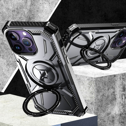 For iPhone 13 Pro Armor Series Holder Phone Case(Black) by buy2fix