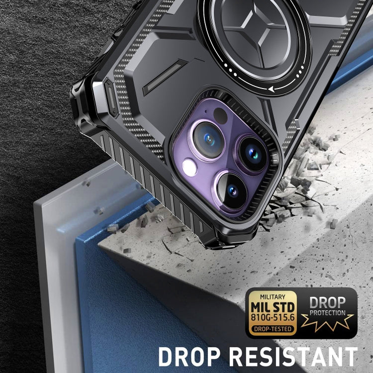 For iPhone 13 Pro Max Armor Series Holder Phone Case(Black) by buy2fix