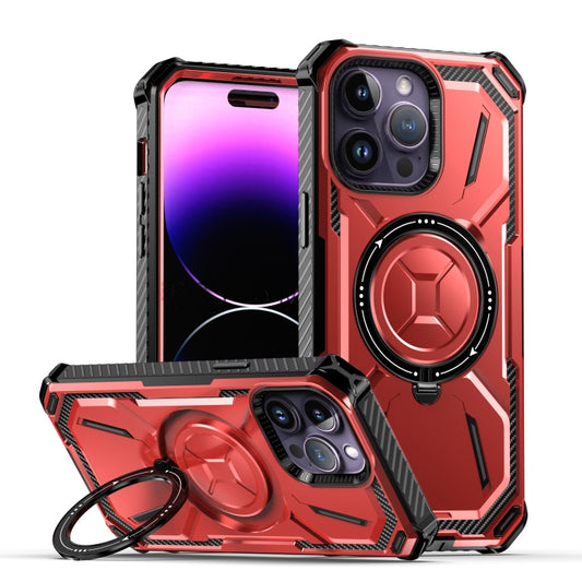 For iPhone 12 Pro Max Armor Series Holder Phone Case(Red) by buy2fix