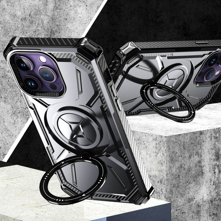 For iPhone 12 Pro Max Armor Series Holder Phone Case(Blue) by buy2fix