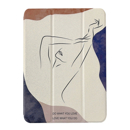 Magnetic Detachable Painted Tablet Leather Case For iPad 10.2 2021 / 2020 / 2019(Line) - iPad 10.2 Cases by buy2fix | Online Shopping UK | buy2fix