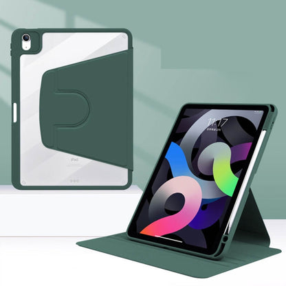 For Huawei MatePad 11 Acrylic Rotating Leather Tablet Case(Dark Green) - Huawei by buy2fix | Online Shopping UK | buy2fix