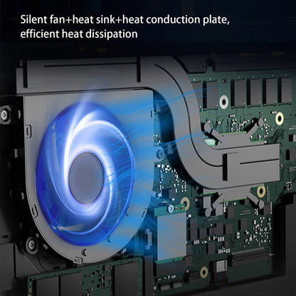 ZX03 Windows 11 Mini PC, Intel Twin Lake N150, Support Dual HDMI Output, Spec:8GB+256GB(EU Plug) by buy2fix