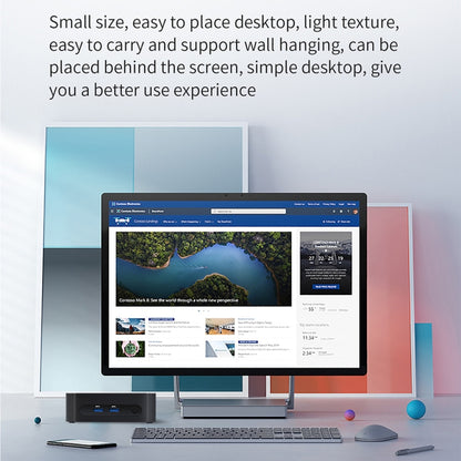 ZX03 Windows 11 Mini PC, Intel Twin Lake N150, Support Dual HDMI Output, Spec:8GB+256GB(EU Plug) by buy2fix