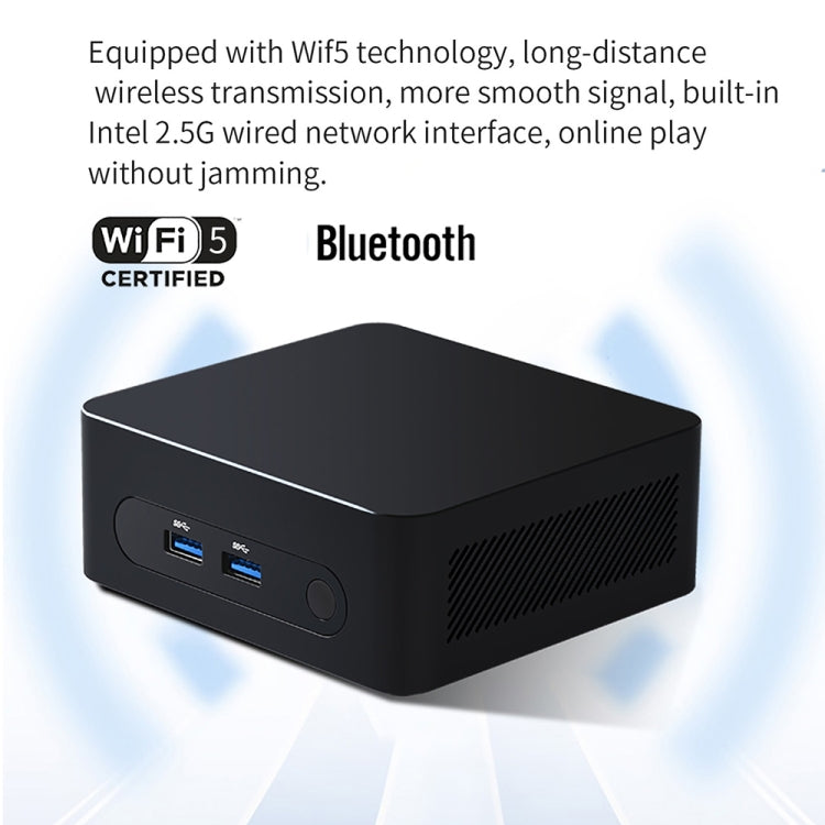 ZX03 Windows 11 Mini PC, Intel Twin Lake N150, Support Dual HDMI Output, Spec:16GB+256GB(UK Plug) by buy2fix