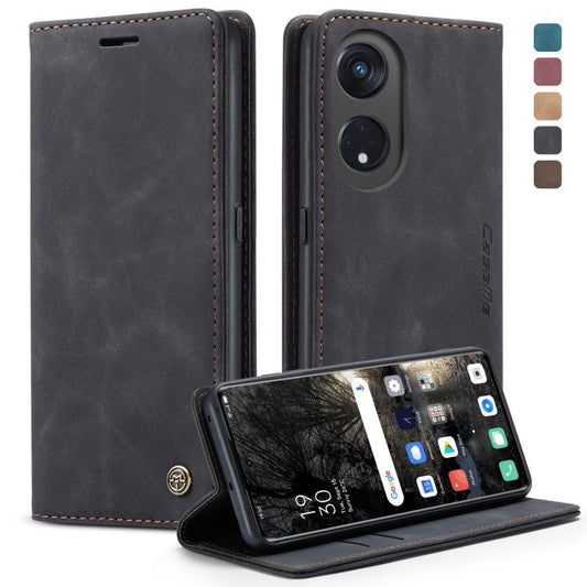 For OPPO Reno8 T 5G CaseMe 013 Multifunctional Horizontal Flip Leather Phone Case(Black) - OPPO Cases by CaseMe | Online Shopping UK | buy2fix