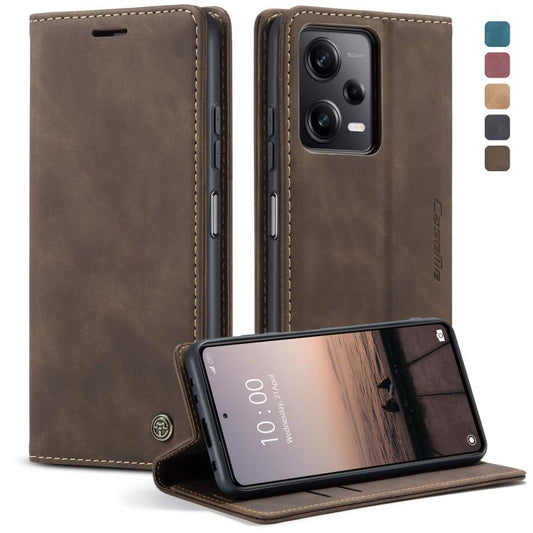For Xiaomi Redmi Note 12 Pro 5G / Poco X5 Pro CaseMe 013 Multifunctional Horizontal Flip Leather Phone Case(Coffee) - Xiaomi Cases by CaseMe | Online Shopping UK | buy2fix