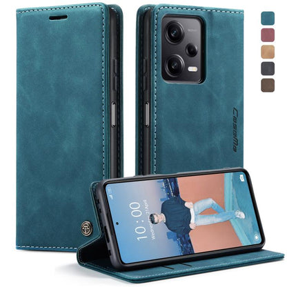 For Xiaomi Redmi Note 12 Pro 5G / Poco X5 Pro CaseMe 013 Multifunctional Horizontal Flip Leather Phone Case(Blue) - Xiaomi Cases by CaseMe | Online Shopping UK | buy2fix