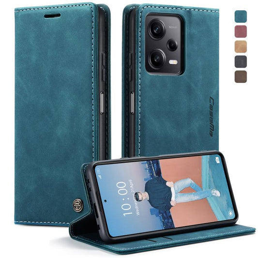 For Xiaomi Redmi Note 12 Pro 5G / Poco X5 Pro CaseMe 013 Multifunctional Horizontal Flip Leather Phone Case(Blue) - Xiaomi Cases by CaseMe | Online Shopping UK | buy2fix