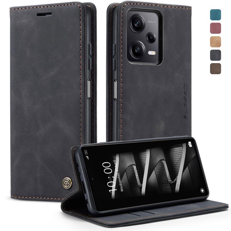 For Xiaomi Redmi Note 12 Pro 5G / Poco X5 Pro CaseMe 013 Multifunctional Horizontal Flip Leather Phone Case(Black) - Xiaomi Cases by CaseMe | Online Shopping UK | buy2fix