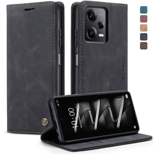 For Xiaomi Redmi Note 12 Pro 5G / Poco X5 Pro CaseMe 013 Multifunctional Horizontal Flip Leather Phone Case(Black) - Xiaomi Cases by CaseMe | Online Shopping UK | buy2fix