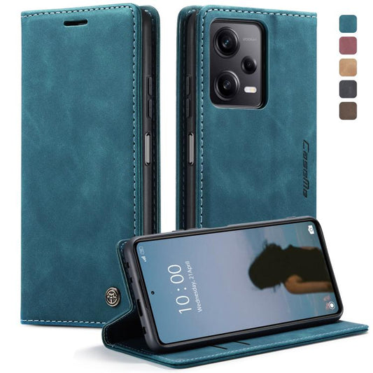 For Xiaomi Redmi Note 12 Pro+ 5G CaseMe 013 Multifunctional Horizontal Flip Leather Phone Case(Blue) - Xiaomi Cases by CaseMe | Online Shopping UK | buy2fix