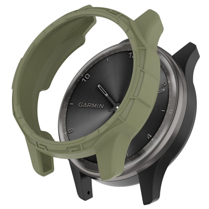 For Garmin Vivomove Trend Armor Hollow Watch Protective Case(Jungle Green) - Watch Cases by buy2fix | Online Shopping UK | buy2fix