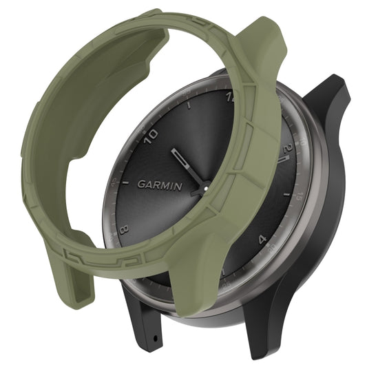 For Garmin Vivomove Trend Armor Hollow Watch Protective Case(Jungle Green) - Watch Cases by buy2fix | Online Shopping UK | buy2fix