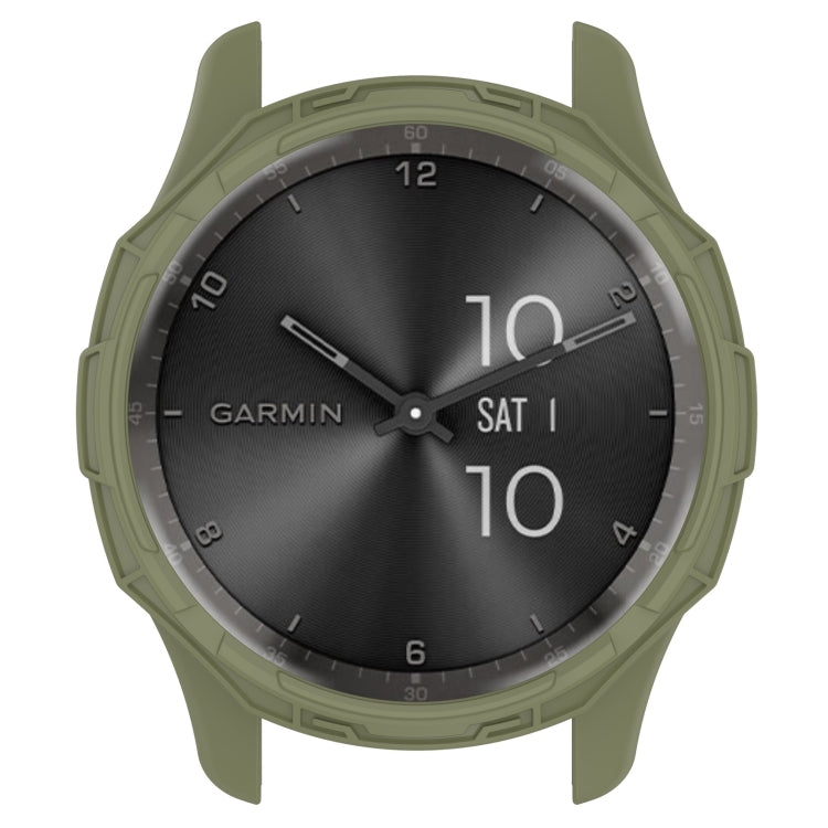For Garmin Vivomove Trend Armor Hollow Watch Protective Case(Jungle Green) - Watch Cases by buy2fix | Online Shopping UK | buy2fix