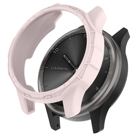 For Garmin Vivomove Trend Armor Hollow Watch Protective Case(Light Pink) - Watch Cases by buy2fix | Online Shopping UK | buy2fix