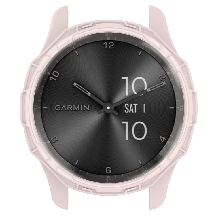 For Garmin Vivomove Trend Armor Hollow Watch Protective Case(Light Pink) - Watch Cases by buy2fix | Online Shopping UK | buy2fix