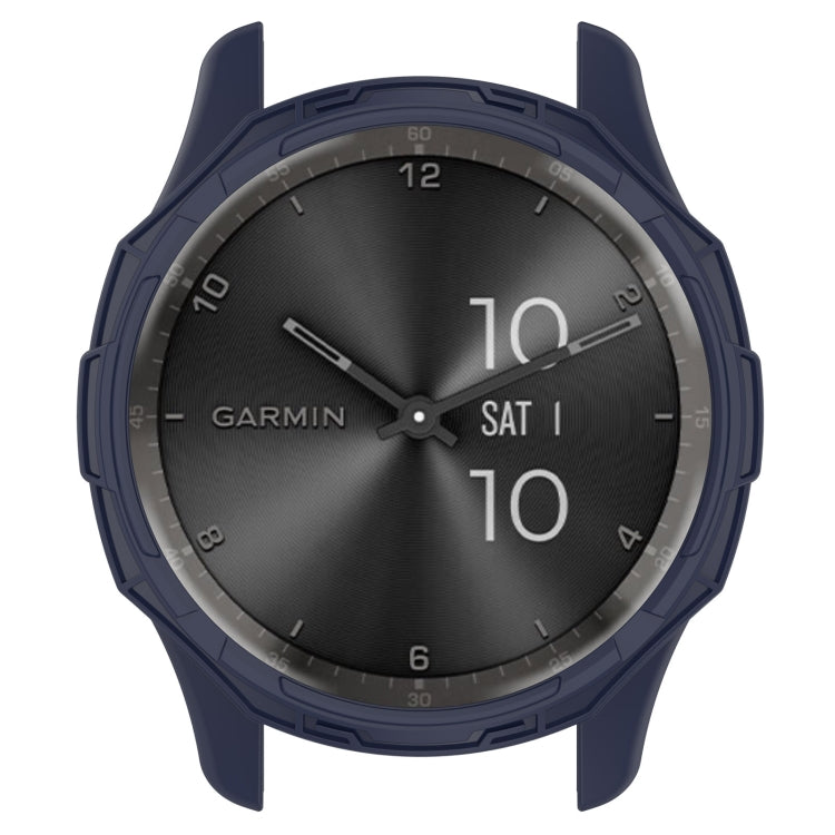 For Garmin Vivomove Trend Armor Hollow Watch Protective Case(Midnight Blue) - Watch Cases by buy2fix | Online Shopping UK | buy2fix
