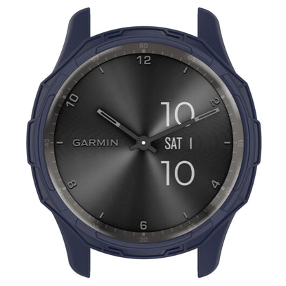 For Garmin Vivomove Trend Armor Hollow Watch Protective Case(Midnight Blue) - Watch Cases by buy2fix | Online Shopping UK | buy2fix
