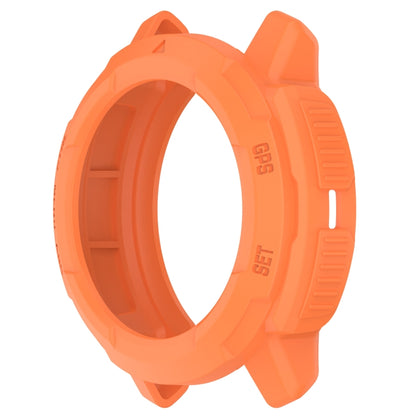 For Garmin Instinct Crossover Armor Hollow Watch Protective Case(Orange) - Watch Cases by buy2fix | Online Shopping UK | buy2fix