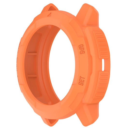For Garmin Instinct Crossover Armor Hollow Watch Protective Case(Orange) - Watch Cases by buy2fix | Online Shopping UK | buy2fix