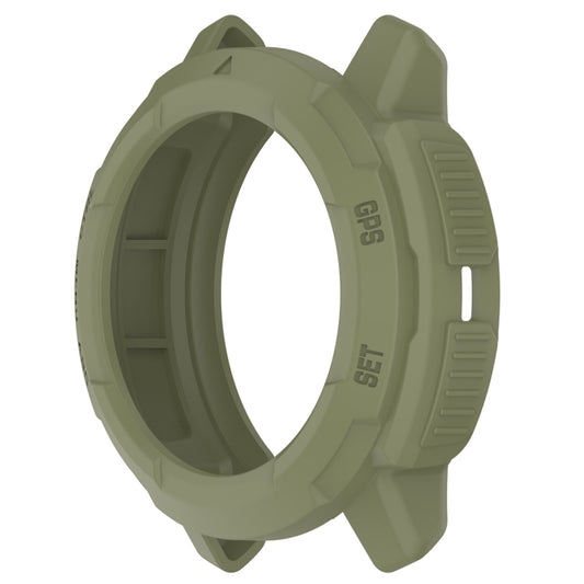 For Garmin Instinct Crossover Armor Hollow Watch Protective Case(Jungle Green) - Watch Cases by buy2fix | Online Shopping UK | buy2fix