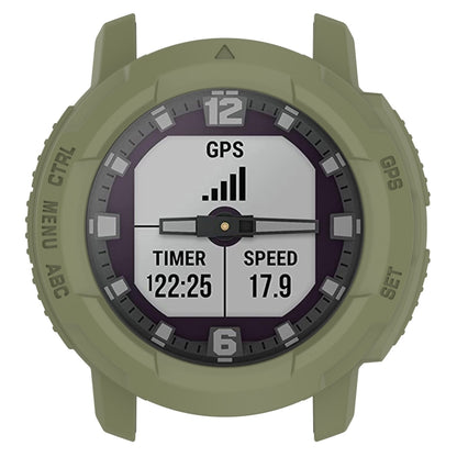 For Garmin Instinct Crossover Armor Hollow Watch Protective Case(Jungle Green) - Watch Cases by buy2fix | Online Shopping UK | buy2fix