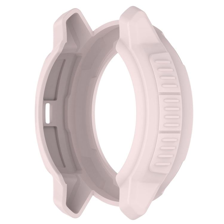 For Garmin Instinct Crossover Armor Hollow Watch Protective Case(Light Pink) - Watch Cases by buy2fix | Online Shopping UK | buy2fix