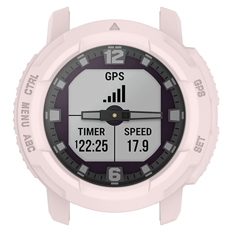 For Garmin Instinct Crossover Armor Hollow Watch Protective Case(Light Pink) - Watch Cases by buy2fix | Online Shopping UK | buy2fix