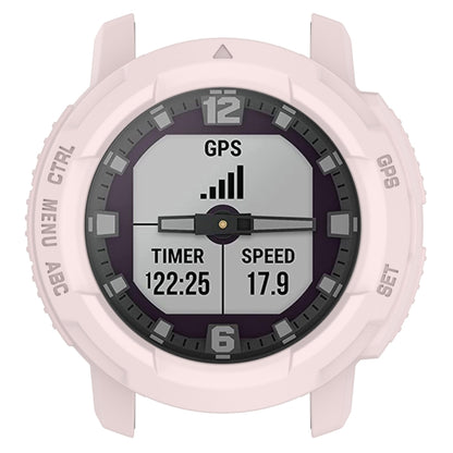 For Garmin Instinct Crossover Armor Hollow Watch Protective Case(Light Pink) - Watch Cases by buy2fix | Online Shopping UK | buy2fix