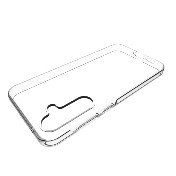 For Samsung Galaxy A55 5G Waterproof Texture TPU Phone Case(Transparent) by buy2fix