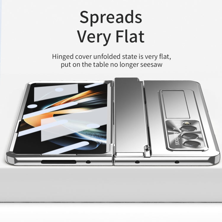 For Samsung Galaxy Z Fold3 5G Integrated Folding Phone Case with Hinge(Silver) - Galaxy Phone Cases by buy2fix | Online Shopping UK | buy2fix
