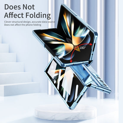 For Samsung Galaxy Z Fold3 5G Integrated Folding Phone Case with Hinge(Blue) - Galaxy Phone Cases by buy2fix | Online Shopping UK | buy2fix