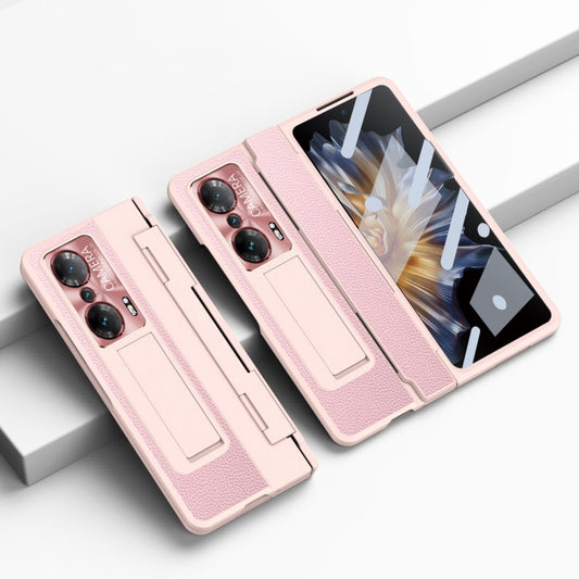 For Honor Magic Vs Integrated Full Coverage Phone Case with Hinge(Pink) - Honor Cases by buy2fix | Online Shopping UK | buy2fix